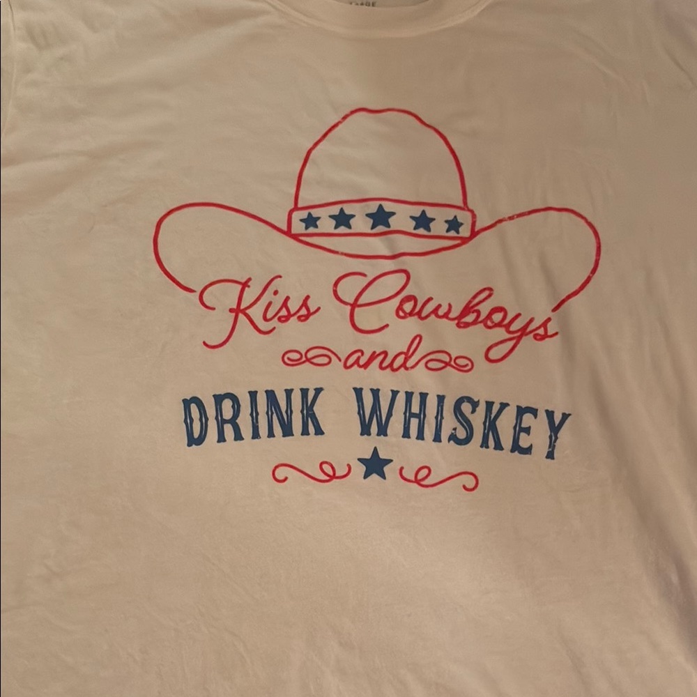 Gildan Red Short Sleeve Tee Western Graphic